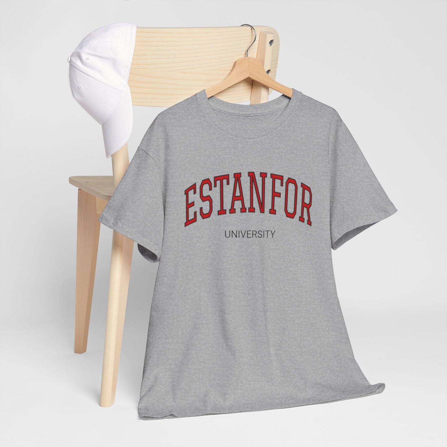 Estanfor Vintage University T-Shirt — Retro Campus Humor Tee