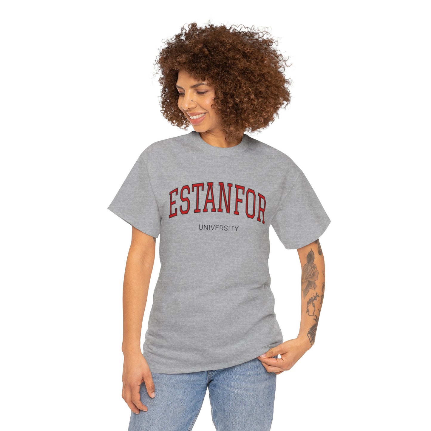 Estanfor Vintage University T-Shirt — Retro Campus Humor Tee