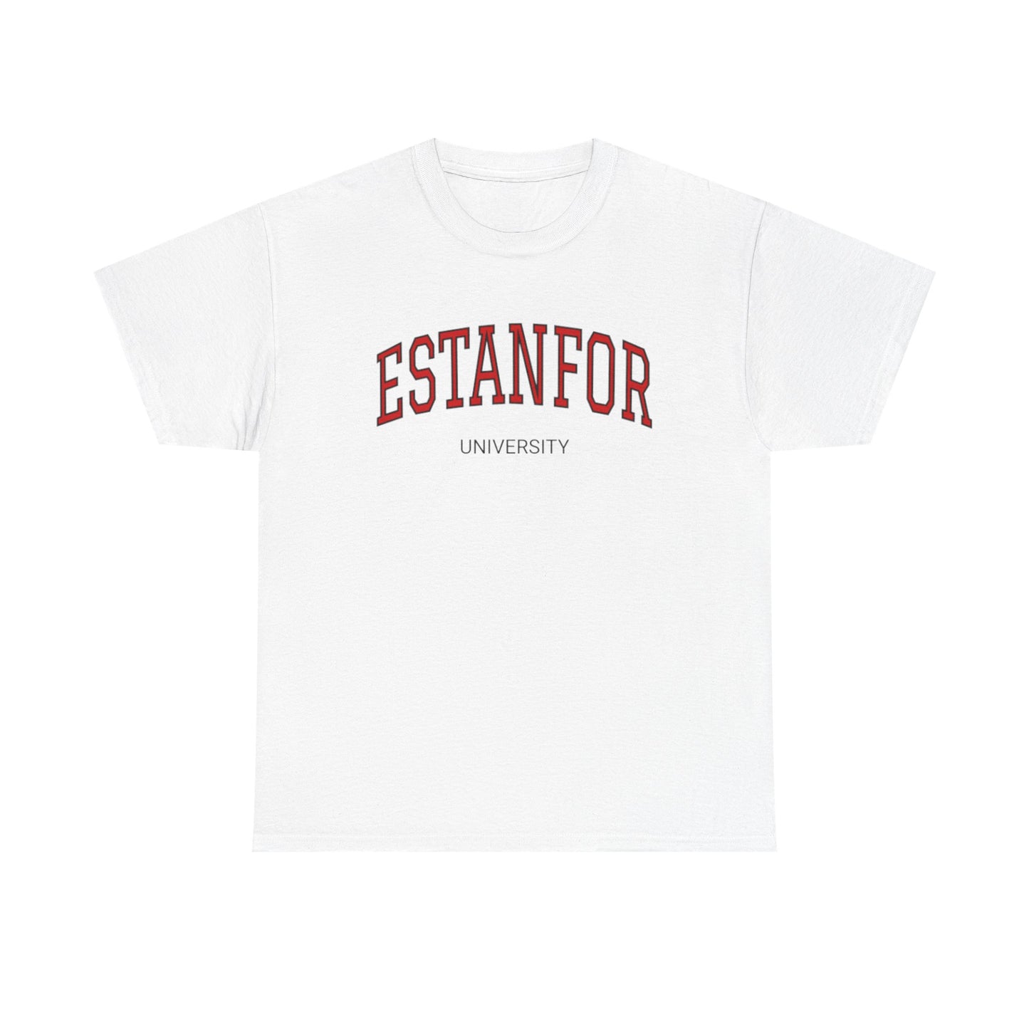 Estanfor Vintage University T-Shirt — Retro Campus Humor Tee