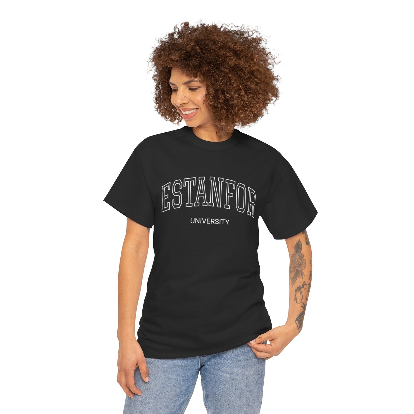 Estanfor Vintage University T-Shirt — Retro Campus Humor Tee