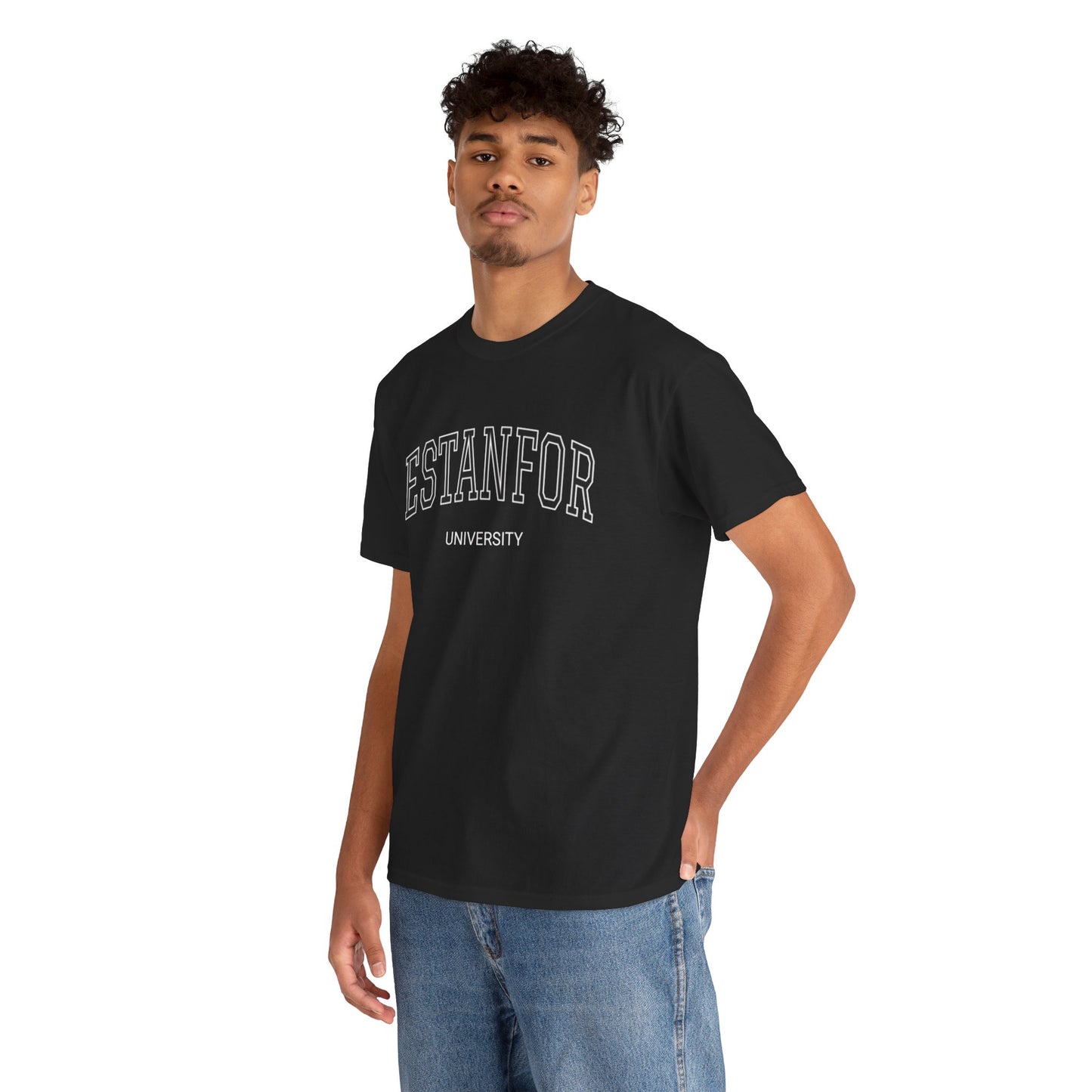 Estanfor Vintage University T-Shirt — Retro Campus Humor Tee